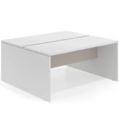 Mesa Multipuesto Work Bench fondo 142 estructura blanco mate