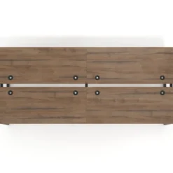 Mesa oficina multipuesto bench Delta doble, fondo 142cm, estructura negra