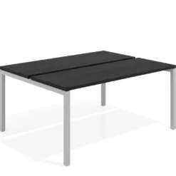 Mesa oficina multipuesto bench Kube fondo 126 cm estructura aluminio