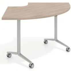 Mesa plegable pivot corner, estructura aluminio, canto 30cm