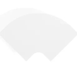 Mesa plegable pivot corner, estructura blanco, canto 30cm