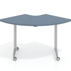 Mesa plegable pivot corner, estructura aluminio, canto 30cm