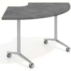 Mesa plegable pivot corner, estructura aluminio, canto 30cm