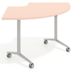 Mesa plegable pivot corner, estructura aluminio, canto 30cm