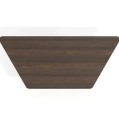 Mesa plegable pivot trapezoidal, estructura aluminio, canto 30cm