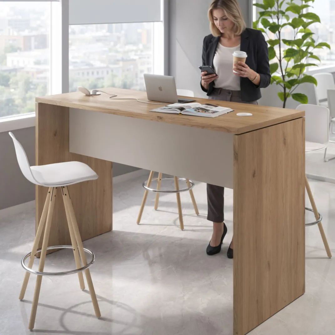Mesa Alta de Oficina WorkPlus estructura naturale