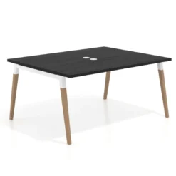 Mesa coworking de reuniones Arki fondo 126 cm, sobre recto