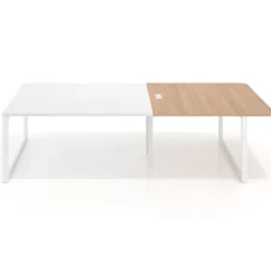 Mesa de cabecera Delta para bench 166 estructura blanca