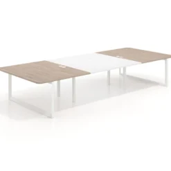 Mesa de cabecera Delta para bench 166 estructura blanca