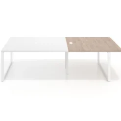 Mesa de cabecera Delta para bench 166 estructura blanca