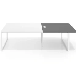 Mesa de cabecera Delta para bench 166 estructura blanca