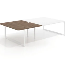 Mesa de cabecera Delta para bench 166 estructura blanca
