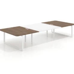 Mesa de cabecera Delta para bench 166 estructura blanca