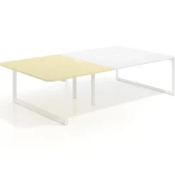Mesa de cabecera Delta para bench 166 estructura blanca