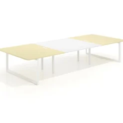 Mesa de cabecera Delta para bench 166 estructura blanca