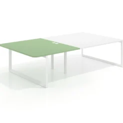 Mesa de cabecera Delta para bench 166 estructura blanca
