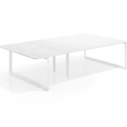 Mesa de cabecera Delta para bench 166 estructura blanca