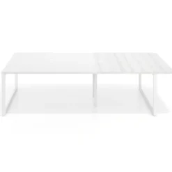 Mesa de cabecera Delta para bench 166 estructura blanca