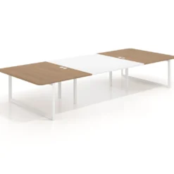 Mesa de cabecera Delta para bench 166 estructura blanca
