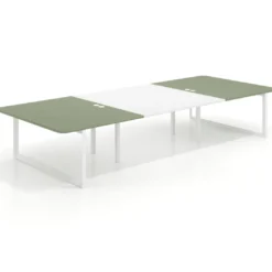 Mesa de cabecera Delta para bench 166 estructura blanca
