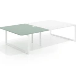 Mesa de cabecera Delta para bench 166 estructura blanca