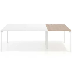 Mesa de cabecera kube para bench 166 estructura blanca