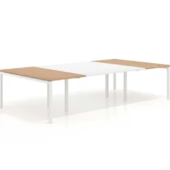 Mesa de cabecera kube para bench 166 estructura blanca