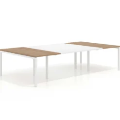 Mesa de cabecera kube para bench 166 estructura blanca