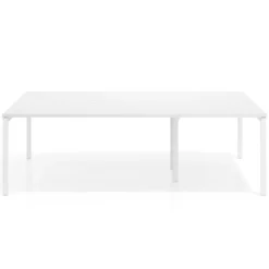 Mesa de cabecera kube para bench 166 estructura blanca
