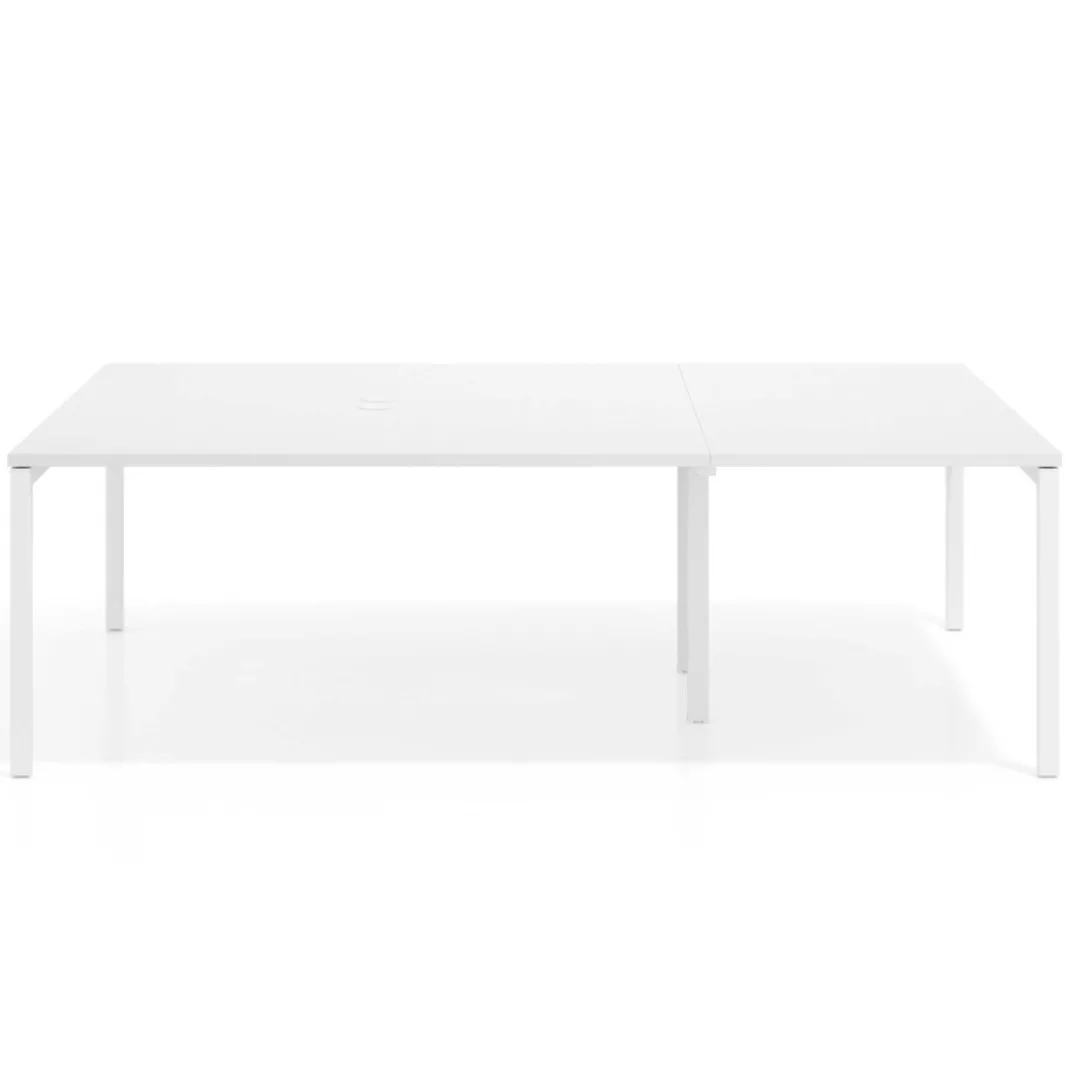 Mesa de cabecera kube para bench 166 estructura blanca