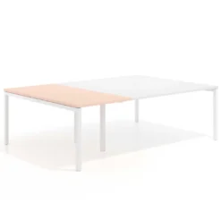 Mesa de cabecera kube para bench 166 estructura blanca