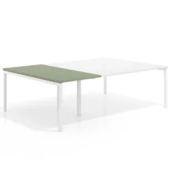 Mesa de cabecera kube para bench 166 estructura blanca