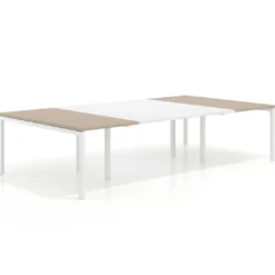 Mesa de cabecera kube para bench 166 estructura blanca