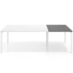 Mesa de cabecera kube para bench 166 estructura blanca