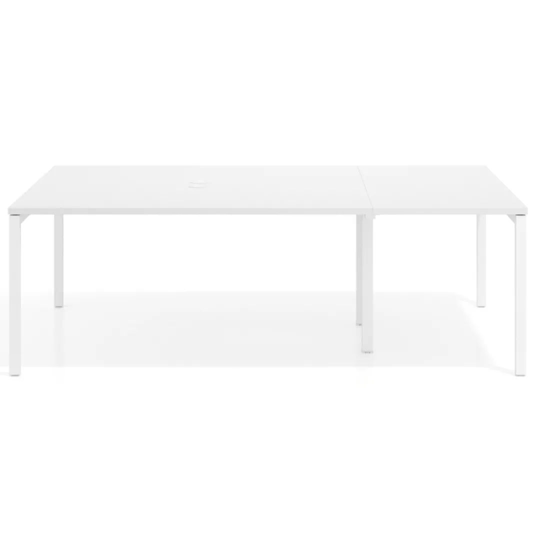 Mesa de cabecera kube para bench 142 estructura blanca