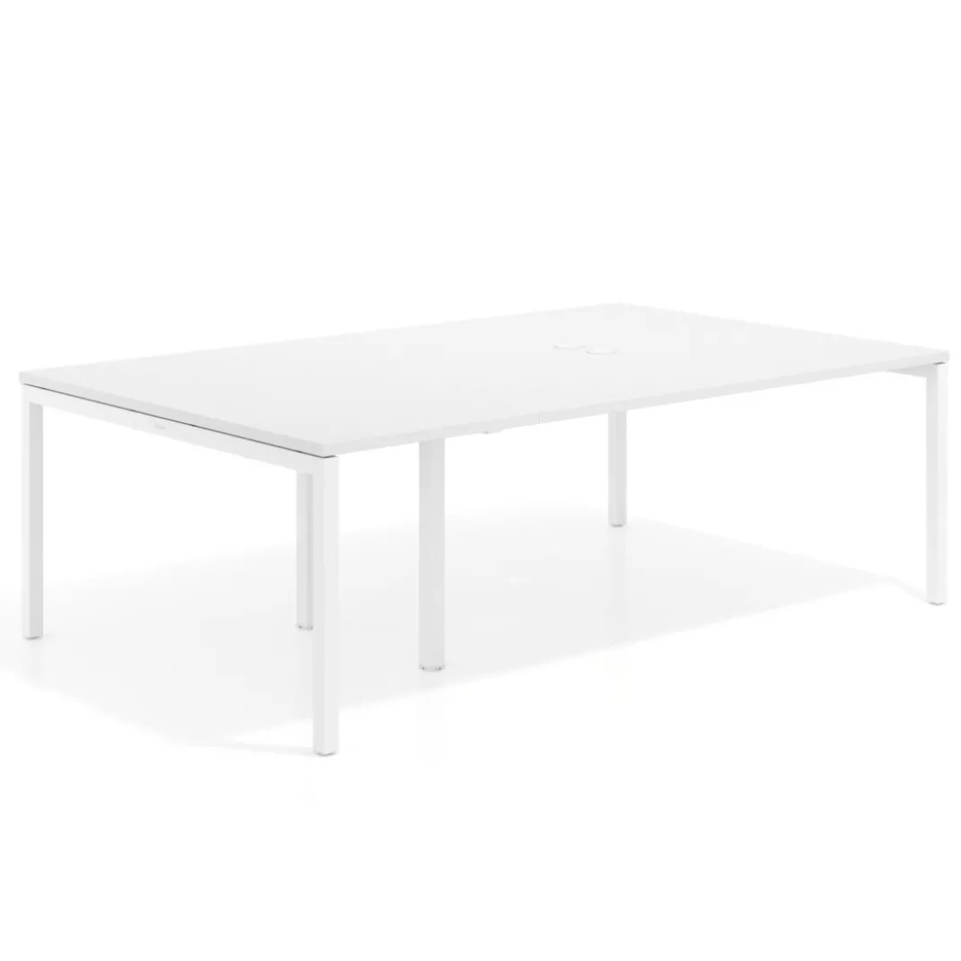 Mesa de cabecera kube para bench 142 estructura blanca