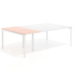 Mesa de cabecera kube para bench 142 estructura blanca