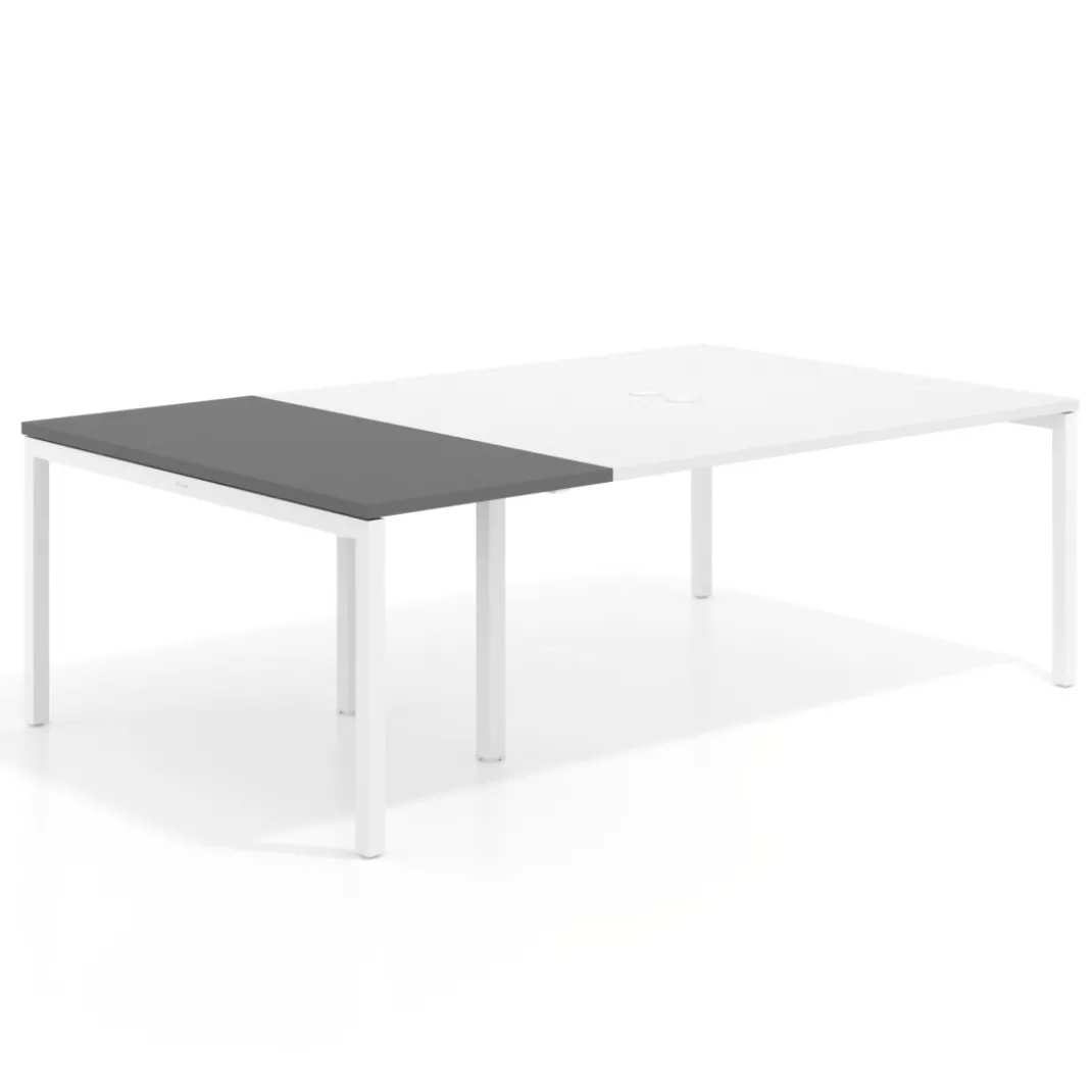 Mesa de cabecera kube para bench 142 estructura blanca