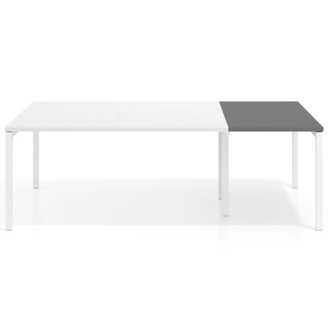 Mesa de cabecera kube para bench 142 estructura blanca