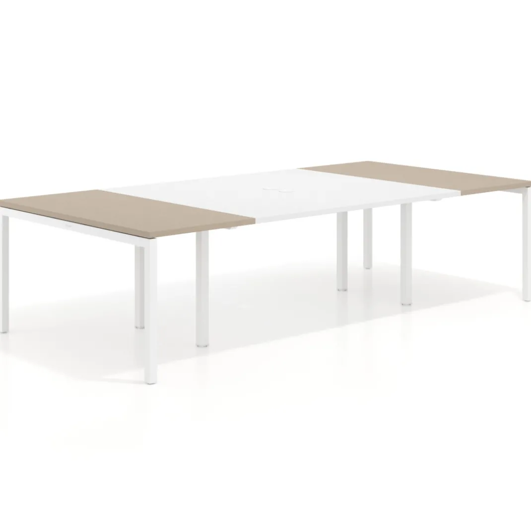 Mesa de cabecera kube para bench 142 estructura blanca