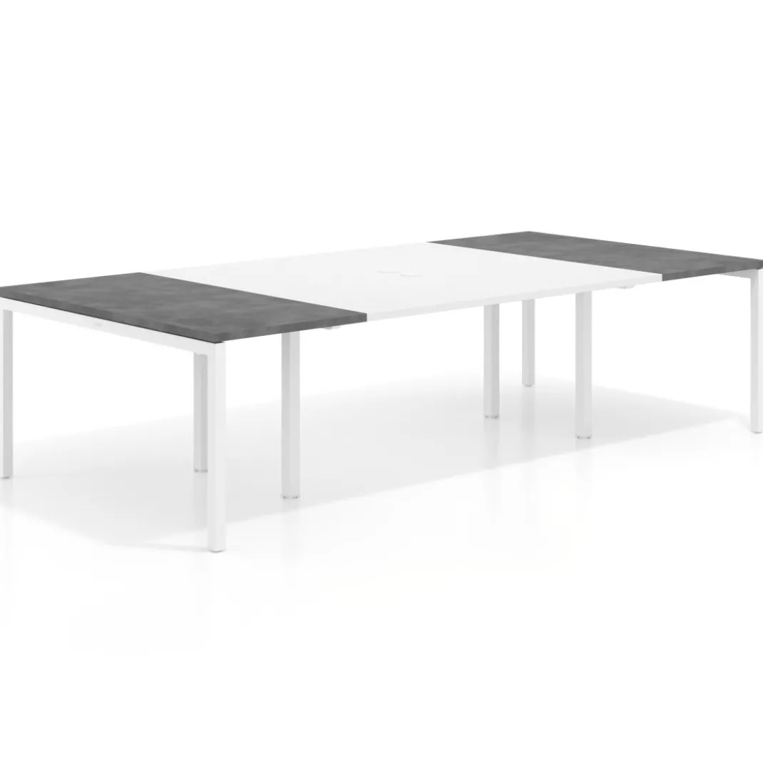 Mesa de cabecera kube para bench 142 estructura blanca