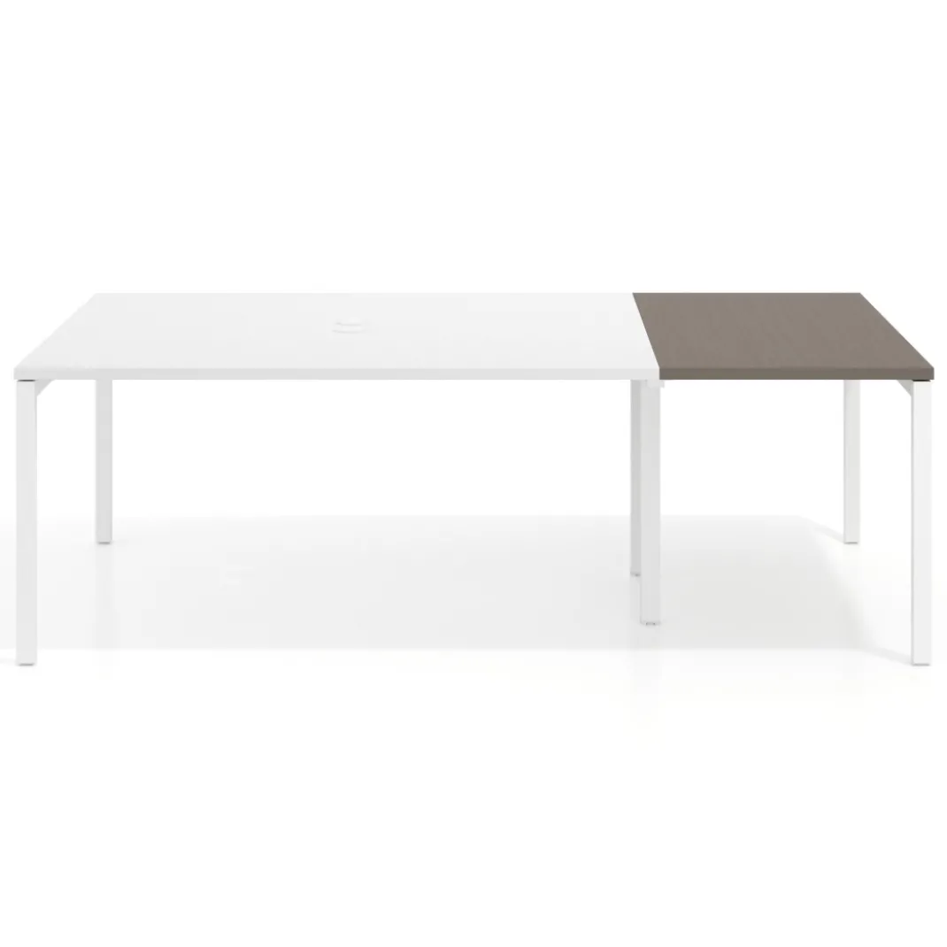 Mesa de cabecera kube para bench 142 estructura blanca