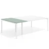Mesa de cabecera kube para bench 142 estructura blanca