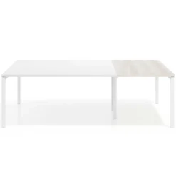 Mesa de cabecera kube para bench 166 estructura blanca