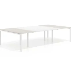 Mesa de cabecera kube para bench 166 estructura blanca
