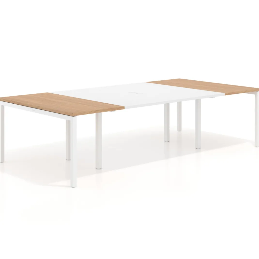 Mesa de cabecera kube para bench 142 estructura blanca
