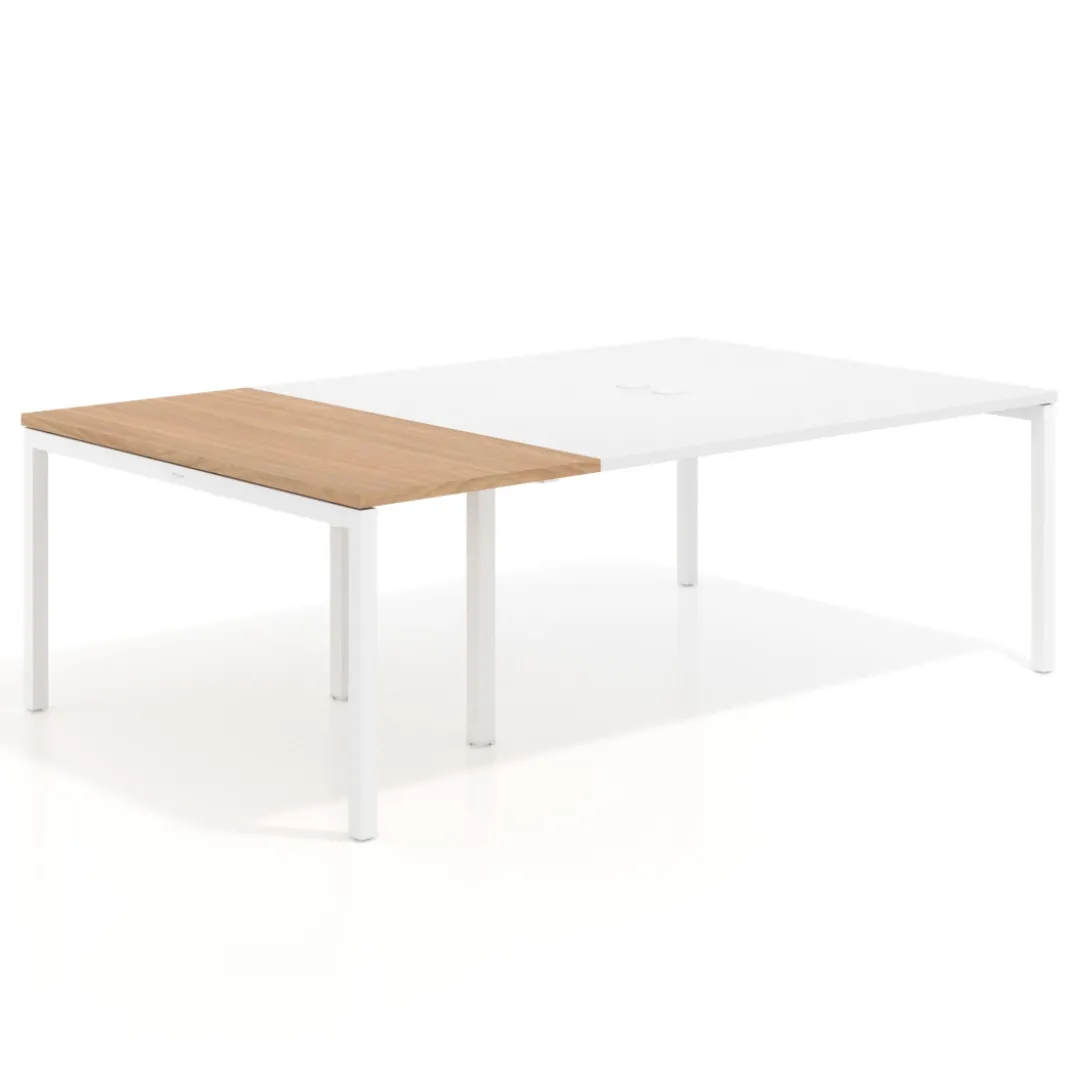 Mesa de cabecera kube para bench 142 estructura blanca