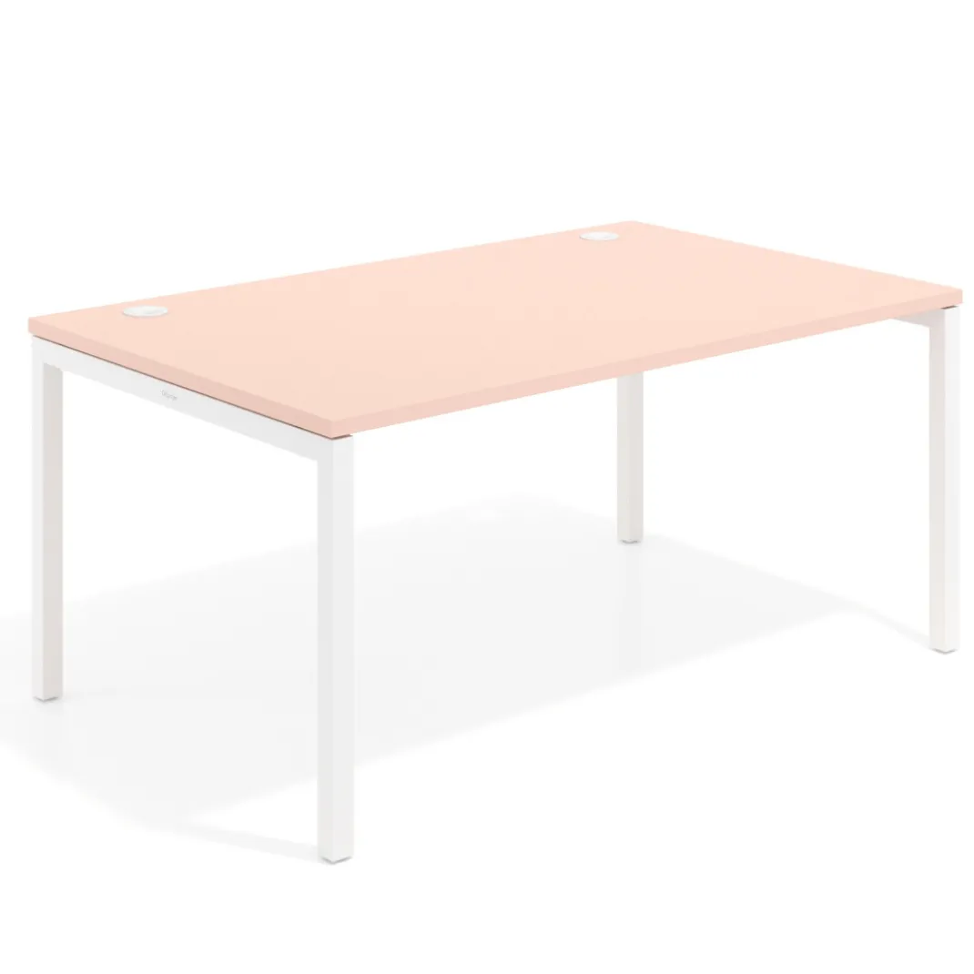 Mesa de dirección Kube fondo 100cm estructura blanca