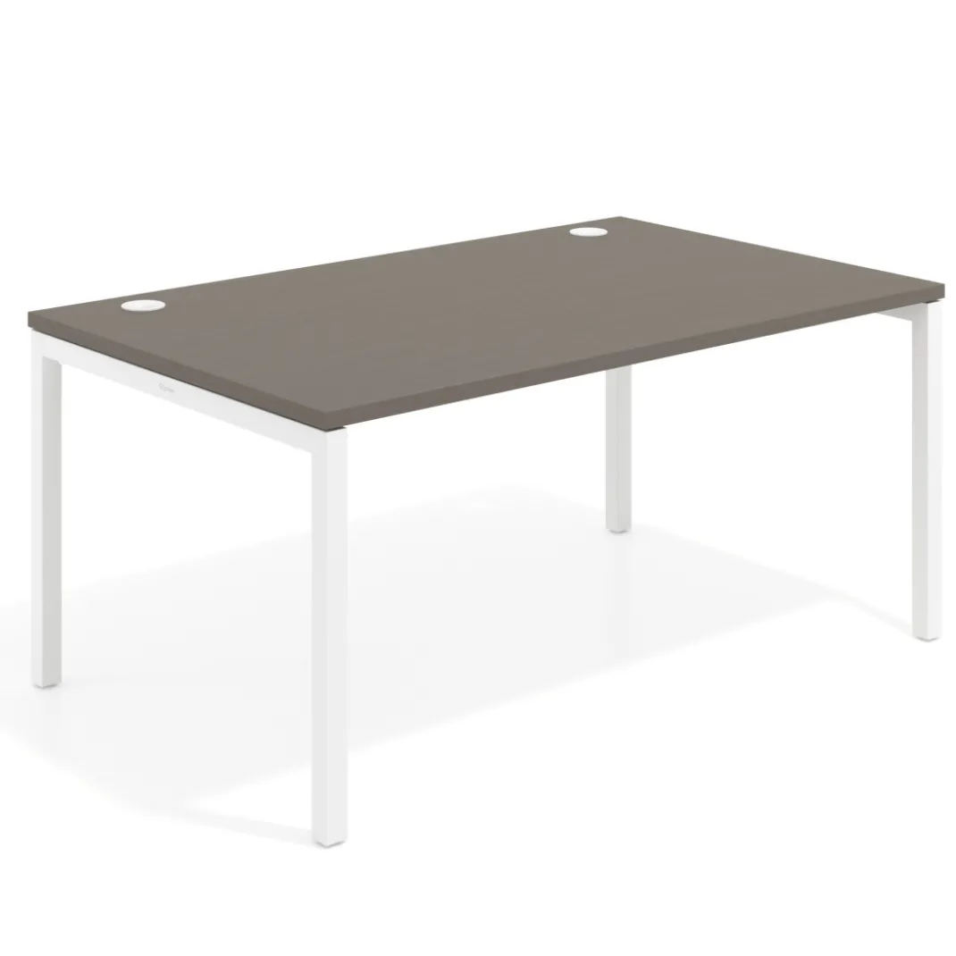 Mesa de dirección Kube fondo 100cm estructura blanca