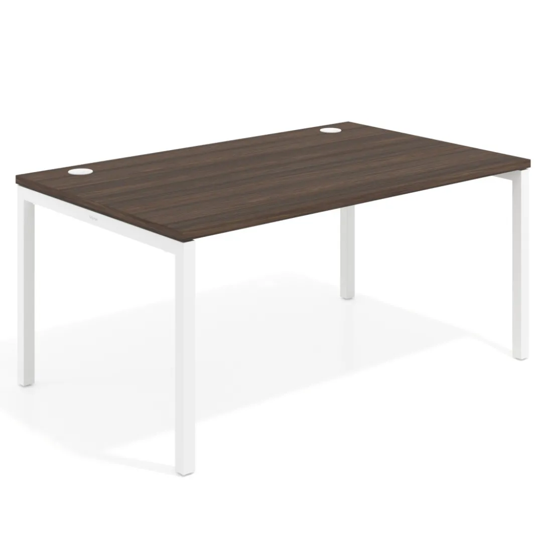 Mesa de dirección Kube fondo 100cm estructura blanca